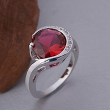 Top Quality Ruby Purple CZ Diamond Ring Jewelry For Women Vintage Engagement Accessories Anel Feminino Ulove