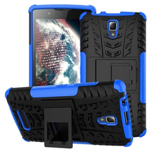 Lenovo A2010 Cover TPU PC Dual Armor case with Stand Holder Hard Silicone Armor Cover Shock