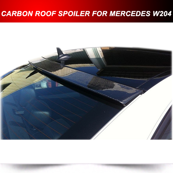 CARBON REAR WINDOW ROOF SPOILER WING FOR MERCEDES BENZ C CLASS W204 2008-2012