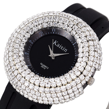 2016 Fashion Luxury Full Crystal Rhinestone Wristwatch TOP Quality Silicone Ladies Women Dress Watches Clock Relogio Feminino