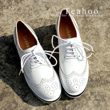 Full Season Oxfords Europe Fashion Platform Shoes Woman Flats Casual Women s Oxfords Round Toe Brogue