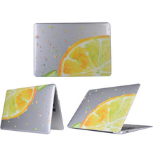 New Transparent Lemon Butterfly Flower Printed Hard Cover Case For Apple Macbook Air 13 Pro 13 Retina 13 13.3 inch