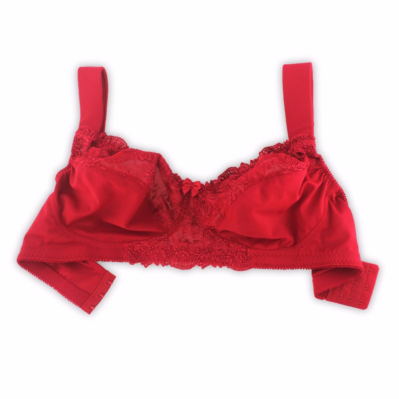 New Vogue Red Extraplus Size Floral Embroidery Sexy Bra For Womenfemalelady Comfortable