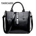 New Women Handbags Luxury Brand 2017 Pu Leather Fashion Casual Shoulder Bags Solid Designer Women Bags