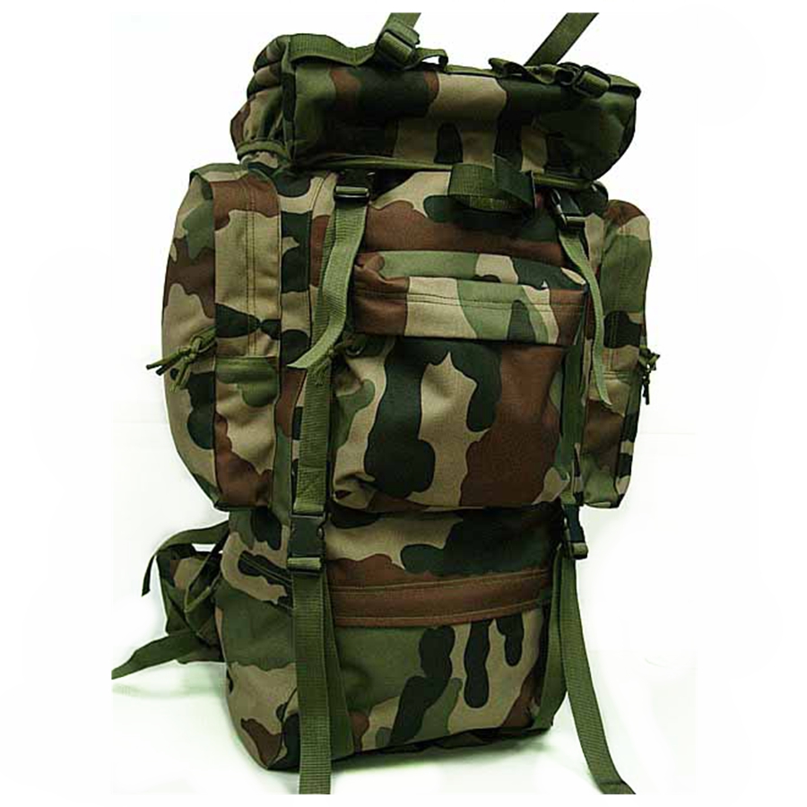 Woodland Camouflage Deluxe Waterproof Nylon Back Pack 17
