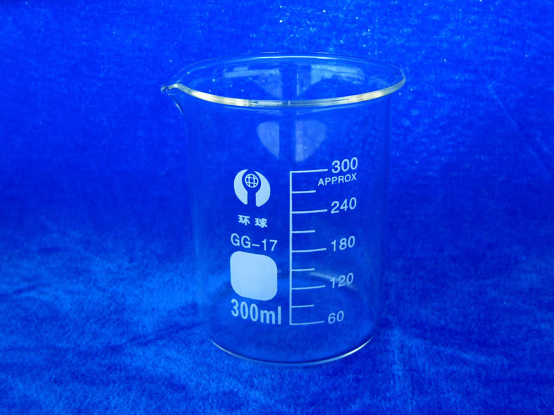 Glass Beaker Lab Beaker 300ml Low Form LOT5 free shipping
