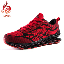 Men Fashion Outdoor Shoes Mans Casual Flats Air Mesh Men Flats Shoes Red Color Zapatos Mens Lace Up New Arrival Shoes