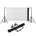 Selens 2 2 2m Aluminum Background Stands Photo Video Studio Light Kit Black White Seamless Cloth