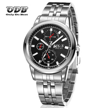 30 M impermeable de acero inoxidable reloj de cuarzo hombres reloj de cuarzo miran los Relojes electrónicos hombres 2015 negro blanco Relojes Relojio