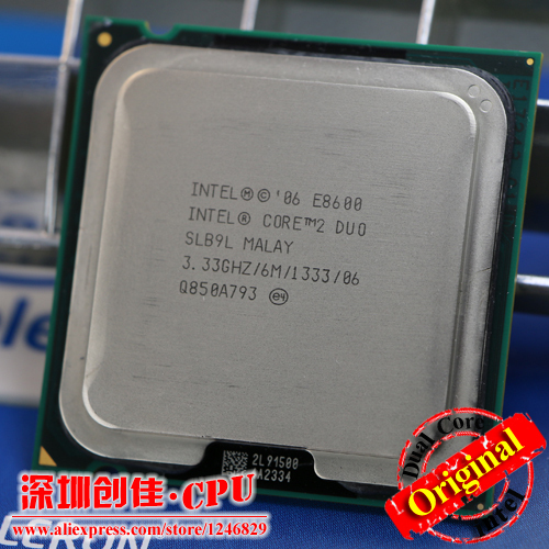   Intel cpu, Core2 DUO E8600 CPU / 3.33  / LGA775 / 775 . / 6  L2  /  CORE / 65   scrattered 