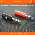NEW 50pcs x 4mm Black And Red Banana Speaker Plugs socket Connector Set for 910 ect
