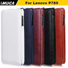 IMUCA Case for Lenovo P780 luxury leather Wallet flip Cover mobile phone bags cases original Brand