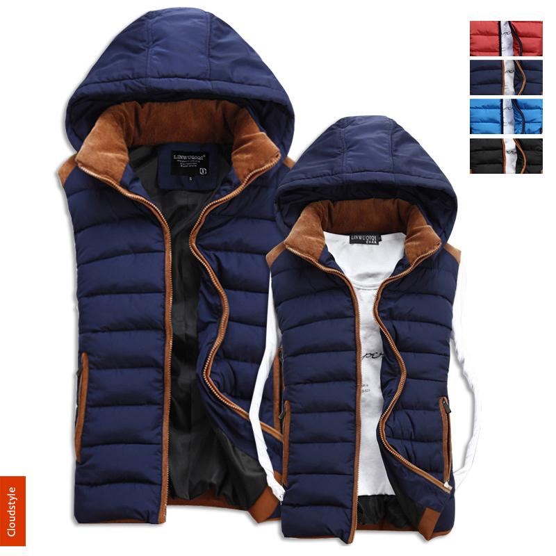 2014 New Casual Mens Cotton Vests Men s Vest Jacket Outerwear Slim Fit Outdoors Mens Vest