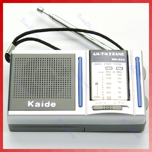 Mini Portable AM FM Pocket Radio 2 Bands Receiver DC 3V New