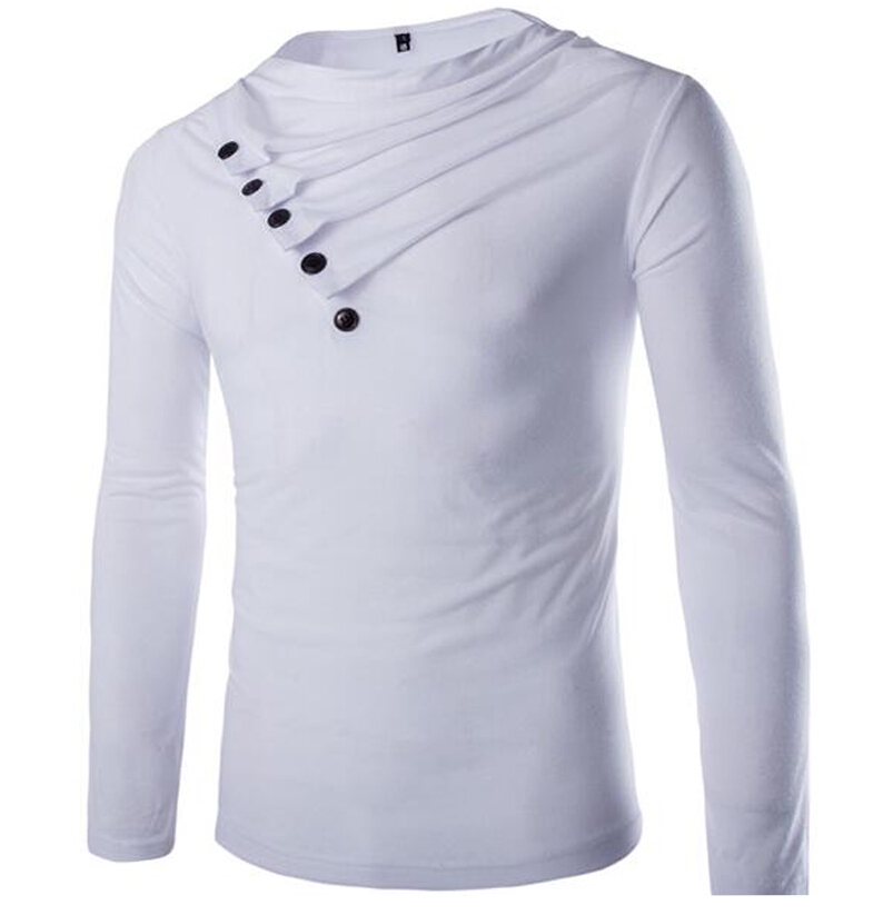T Shirt Men Brand 2015 Men\'S Fashion Heap Collar D...