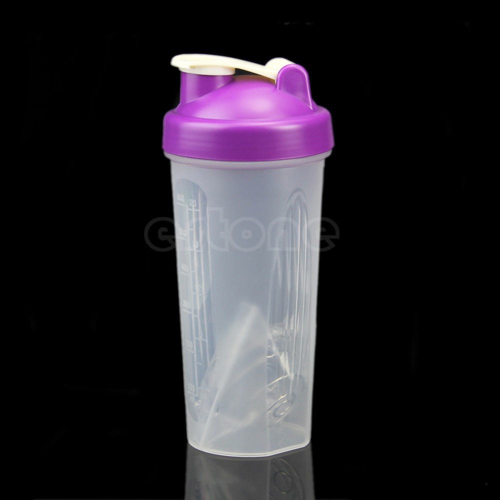 d75 600ML Smart Shake Gym Protein Shaker Mixer Cup Blender Bottle Drink