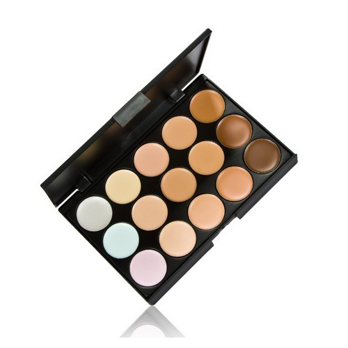 1 PCS Professional 15 Color Camouflage Facial Concealer Palettes Neutral Makeup Eyeshadow Cosmetic Drop Shipping