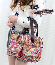 5pcs/lot Colorful Womens Floral Printed Tote Bag