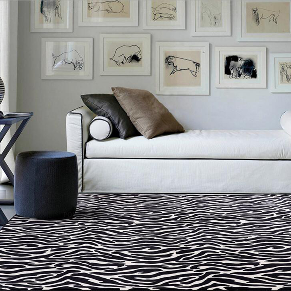 Online kopen wholesale black white area rug uit china black white ... Italiaanse meubels slaapkamers