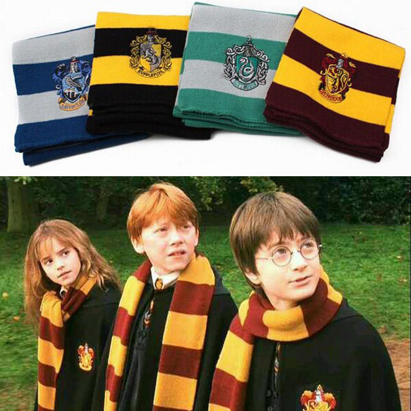 Harry-Potter-Scarf-Scarves-Gryffindor-Hufflepuff-Slytherin-Knit-Scarves-Cosplay-Costume-Gift