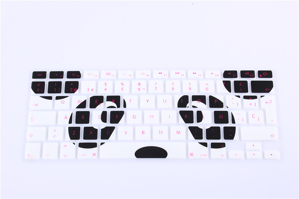 New EU UK layout Spanish Ombre Colors Keyboard Cover Silicone Skin for MacBook Pro 13 15