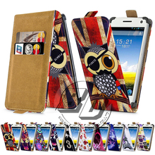 For Fly IQ4490I Era Nano 10 Case Universal 4 Inch Phone Flip PU Leather Printed Cases Cover With Card Slots for fly iq 4490i