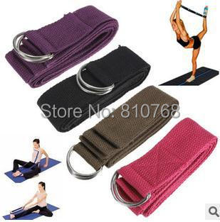 Free Shipping 1 83m COTTON Yoga Pilates Stretch Resistance Band Exercise Fitness Training 2065