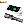 5 Mode Aluminum Led Rechargeable Flashlight with Charger XM L T6 350 Lumens Powerful Led Flashlight