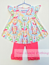 20sets/lot Butterfly Printing Pink Girl Clothes