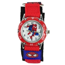2016 Cartoon Spiderman Watches Fashion Children Boys Kids Students Spider-Man Nylon Sports Watches Analog Wristwatch