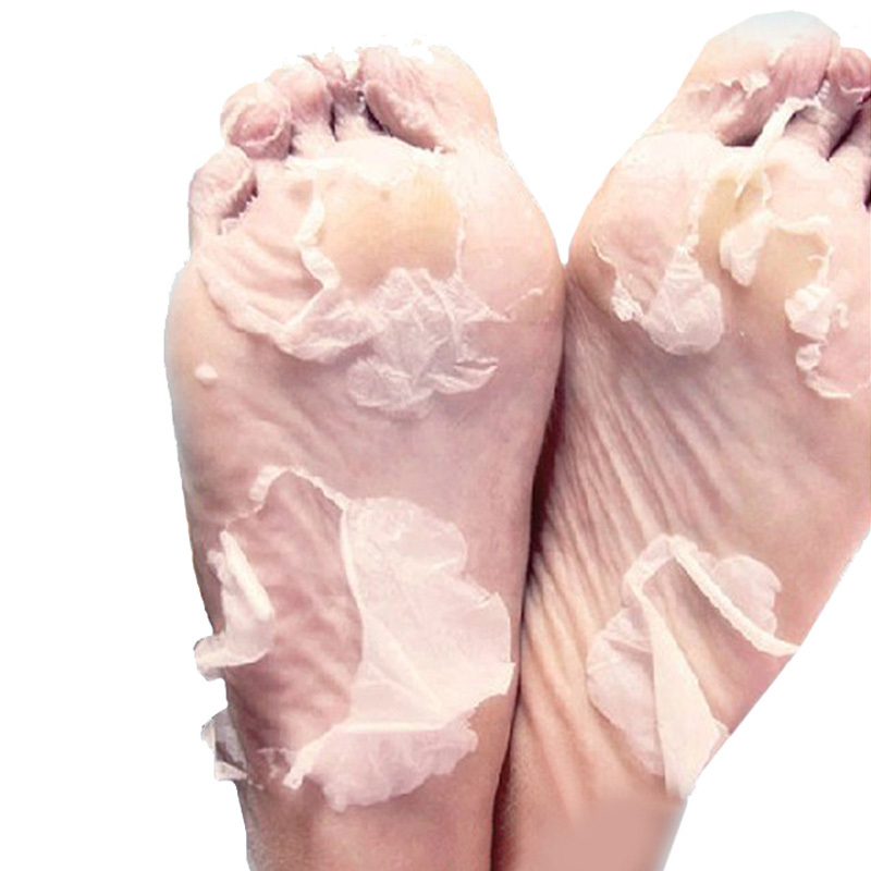 2pairs Milk bamboo vinegar remove dead skin Baby foot mask skin smooth exfoliating feet mask foot