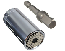 Gator agarre Universal del adaptador del zócalo adaptador Drill Tool 1/4 » – 3/8 » ( 7 mm – 19 mm ) adaptadores de unidad de múltiples funciones de trinquete de ajuste Sockets
