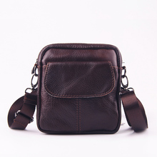 Fashion Genuine Cowhide Leather Bag Brand Shoulder Handbags High Quality Vintage Men Messenger Bags Small Men’s Travel Bags