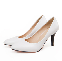 ARMOIRE Brand New Hot Fashion Women Nude Pumps Black White Beige Ladies High Heels Shoes Breathable AHS132 Plus Big Size 32 43