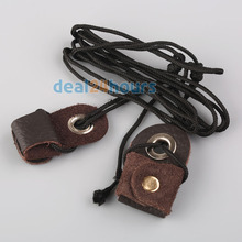 New Archery Recurve Bow String Longbow Stringer Black Leather Tip Nylon Cord 2M