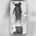 Sexy Backless mickey hat middle finger Design case cover cell mobile phone cases for iphone 4