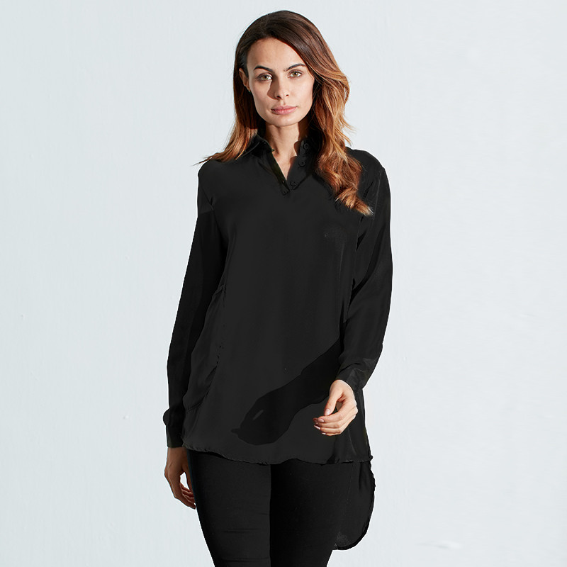 Zanzea Blusas Femininas 2018 Sexy Women See Through Chiffon Shirts Long Sleeve Pocket Casual Blouse Tops Plus Size XS-6XL aeProduct.getSubject()