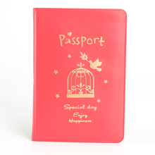 Simple Temperament Pu Passport Holder Passport Bag Creative Sets Of Documents Travel Documents Package