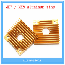 5OCS 3D printer, fan heat sink Makerbot accessories, MK7 / MK8, aluminum fins, 40 * 40 * 11
