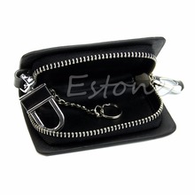 Top Quality Gorgeous Smooth Faux Leather Car Keychain Car Key Case Bag Cover