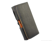 Smooth pattern Lichee pattern Leather Pouch phone bag case with Belt Clip For lenovo a916 For