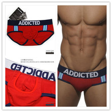 ADDICTED fashion sexy men’s briefs penis pouch trunk bag underwear soft pant for man 4 colors 1 pic free shipping