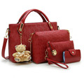 Composite Bag 4pcs Women bag 2017 Fashion Korean Style PU Leather Single Versatile Women messenger bags