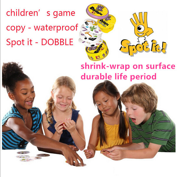 High quality card game, spot it dobble board game, funny, interesting with family gathering, good paper quality