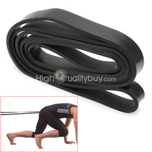 Crossfit Resistance Band Exercise Power Strength Weight Training Fitness Black