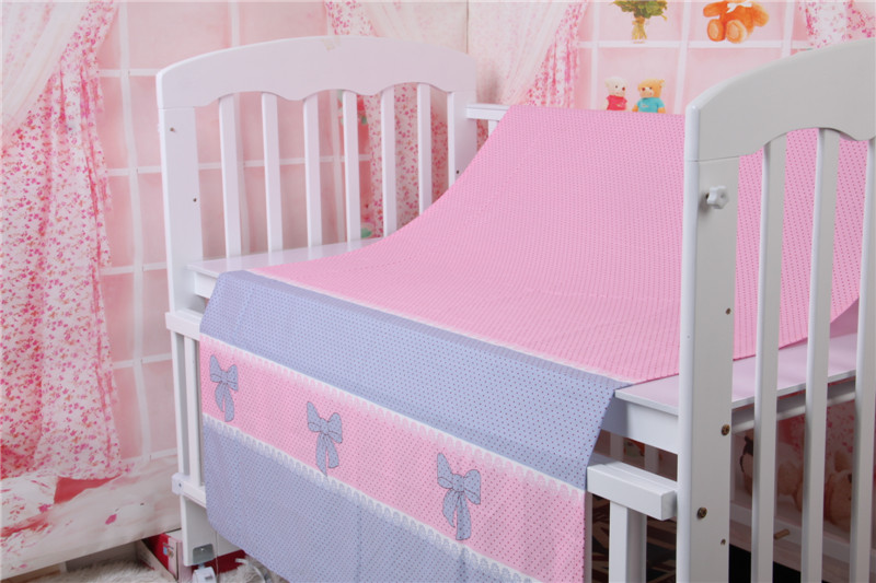 2016 новый простыни-детские кроватки, Cobertor пункт cuna, Синий, Зеленый, Розовый 6 дополнительный цвет, Бесплатная доставка, Простыни-детские детская кроватка