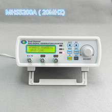 Mhs-5200a DDS NC de doble canal de onda arbitraria de señal generador, medidor de frecuencia, fuente de señal 4 salida ttl, 20 MHz