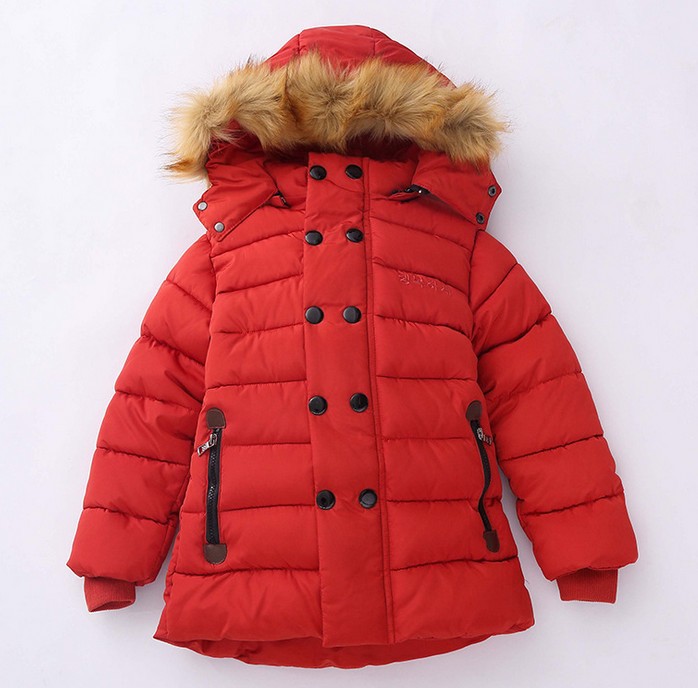 4-10Y new 2015 winter boys winter thicken warm coat 1pc 110-140cm boys winter warm sweater kids winter jacket boys coat