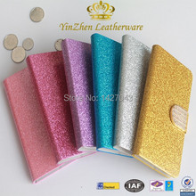 Luxury Glitter Diamond PU Wallet Leather Case For Lenovo A328 With card Holder Flip Cell Phone