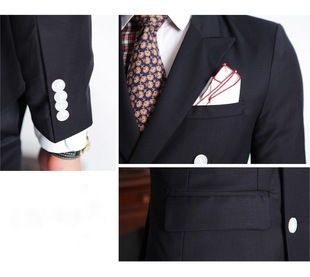 Корейский мужчины костюмы и блейзеры simple стиль приталенный fit официальный блейзеры с кнопками
